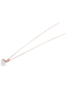 Adeliás Damen Halskette – Ankerkette aus Edelstahl mit Zirkonia 45 cm in gold