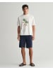 Gant Hawaiian Print T-Shirt in Weiß