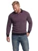 Men Plus Poloshirt in burgunderrot