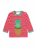 Toby Tiger Langarmshirt mit Frosch Applikation in rot