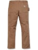 CARHARTT  Arbeitshose "Stretch Dungaree 103339" in Braun