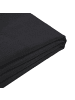 Beliani Bettrahmenbezug FITOU in Schwarz - (W) 130 x (H) 75 x (L) 214 cm