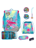 Scout Alpha Safety Light Schulranzen-Set 5-teilig in Happy Rainbow