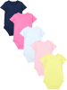 TupTam Mädchen Baby Body Kurzarm 5er Pack in rosa/blau