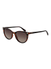 Polaroid Frauen Sonnenbrille Katzenauge Braun