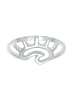 Elli Ring 925 Sterling Silber Sonne, Wellen in Silber