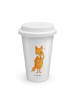 Mr. & Mrs. Panda To Go Becher Fuchs Lord ohne Spruch in Weiß