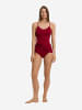 Hanro Maxi Slip Cotton Seamless in red dahlia