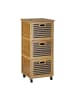 relaxdays Rollwagen in Natur - (B)41 x (H)92 x (T)41 cm