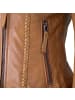 7eleven Bikerlederjacke Lammnappa in Cognac