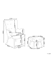 Beliani 2-tlg Sessel VEJLE in Beige/Braun