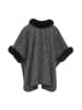 Usha Women Poncho in Schwarz