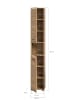 ebuy24 Hochschrank Ice Eiche 30 x 30 cm