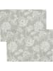Sander Jacquard, Baumwollmischung Tischset 2er-Pack Lace in grau