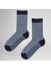 Hudson Socken Houndstooth Fashion in royal blue