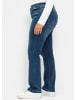 sheego Gerade Jeans in dark blue denim