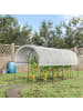 Outsunny Tomatengewächshaus 400L x 120B x 170H cm Weiß