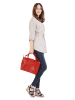 Cluty Handtasche echt Leder in rot