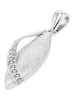 Adeliás Damen Anhänger aus 333 Gold mit Zirkonia in silber