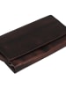 Greenburry Destressed Geldbörse RFID Schutz Leder 18.5 cm in teak brown