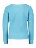 BETTY & CO Strickpullover mit Strickdetails in Light Blue Melange
