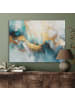 OnlyWow Akustibild Abstrakte Kunst gold blau