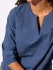 WITT WEIDEN Stickereibluse in jeansblau