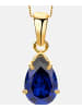 Diamant L'éternel Halskette aus 375 Gelbgold mit Saphir
