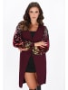 faina Women Cardigan in burgundy