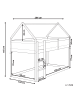 Beliani Einzelbett DIENNE in Grau - (W) 102 x (H) 165 x (L) 206 cm