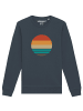 wat? Apparel Sweatshirt Retro Sunset Ocean in India Ink Grey