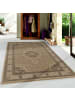 KADIMA DESIGN Teppich Kurzflor Boho Vintage Look Polypropylen Gewebt in Beige