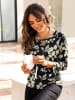 WITT WEIDEN Print-Shirt in schwarz-sand-bedruckt