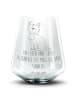 Mr. & Mrs. Panda Longdrinkglas Hund Glück mit Spruch in Transparent