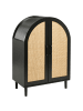 Beliani Schuhschrank BICHENO in Schwarz - (W) 70 x (H) 100 x (L) 38 cm