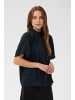 SAINT TROPEZ Kurzarm-Bluse NaileenSZ Gerade Passform in Black