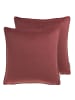 Tom Tailor TT Kissenhülle 2er Set VelvetSignature 45 x 45 cm in Rose