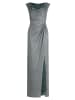 Vera Mont Abendkleid im Glitzer-Look in Dark Green/Grey