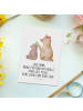 Mr. & Mrs. Panda Postkarte Bär Kind mit Spruch in Weiß