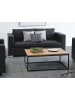 Beliani 3-Sitzer Sofa HELSINKI in Schwarz/Silber - (W) 186 x (H) 72 x (L) 76 cm