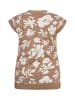 Sidona Damen Pullunder in TAUPE WOLLWEISS