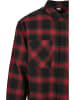 Urban Classics Long Sleeve Shirt in black/red/green