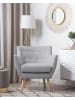 Beliani Sessel DRAMMEN in Grau/Braun - (W) 71 x (H) 84 x (L) 54 cm