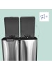 relaxdays Mülleimer "3 Fächer" - 60 Liter