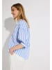 More & More legere 3/4 Arm-Bluse, gestreift in soft blue/white