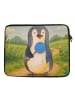 Mr. & Mrs. Panda Laptop Tasche Pinguin Lolli Design ohne Spruch in Weiß