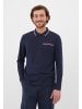 Finn Flare Langarmpolo Classic in dark blue