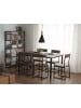 Beliani Esszimmertisch LAREDO in Schwarz/Braun - (W) 90 x (H) 75 x (L) 150 cm