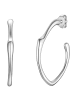 Yokoamii Creolen aus Messing in silber