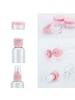 Intirilife Flaschen Set mit leeren Flaschen in ROSA TRANSPARENT